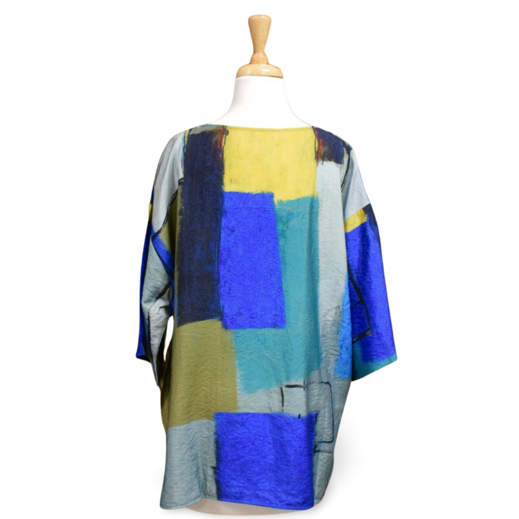 3 Potato Clothing Abstract Squares Tunic