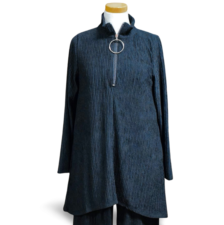 Inoah Zip-Placket Tunic