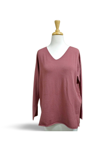 Tempo Paris V-Neck Sweater (Merlot)