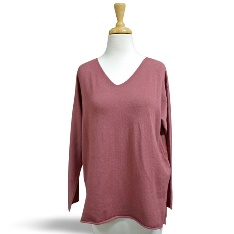 Tempo Paris V-Neck Sweater (Merlot)