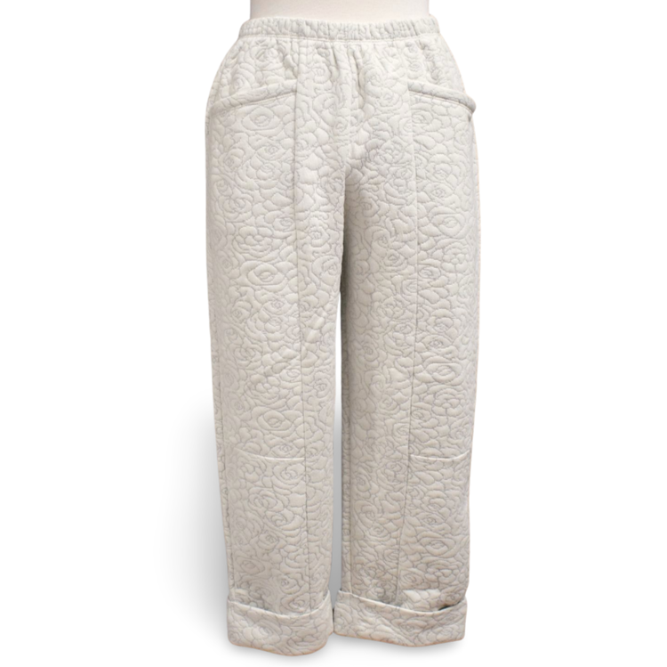 Inoah Ivory Cuffed Pant