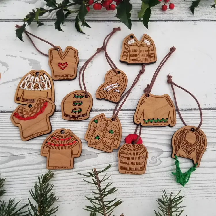 Katrinkles 12 Days of Stitchable Ornaments Kit