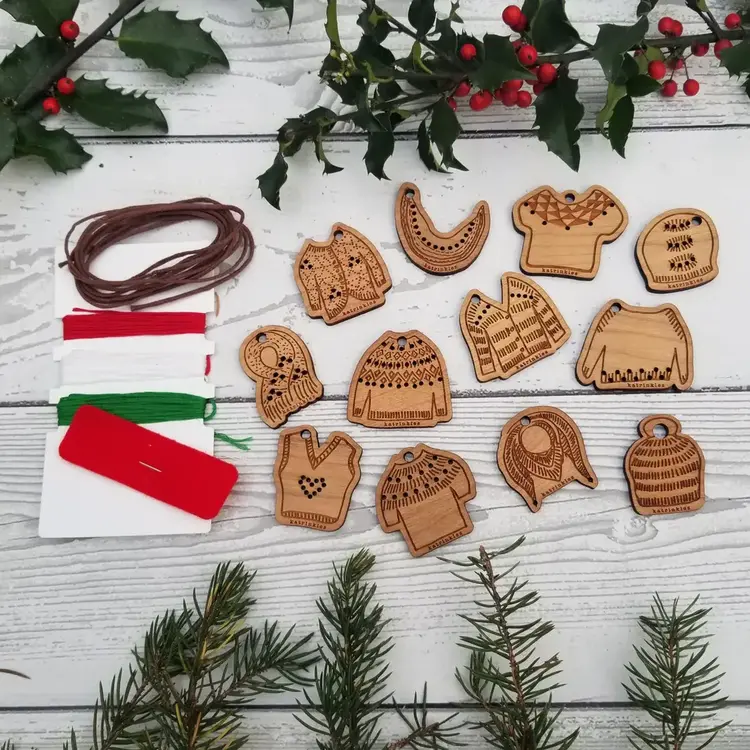 Katrinkles 12 Days of Stitchable Ornaments Kit