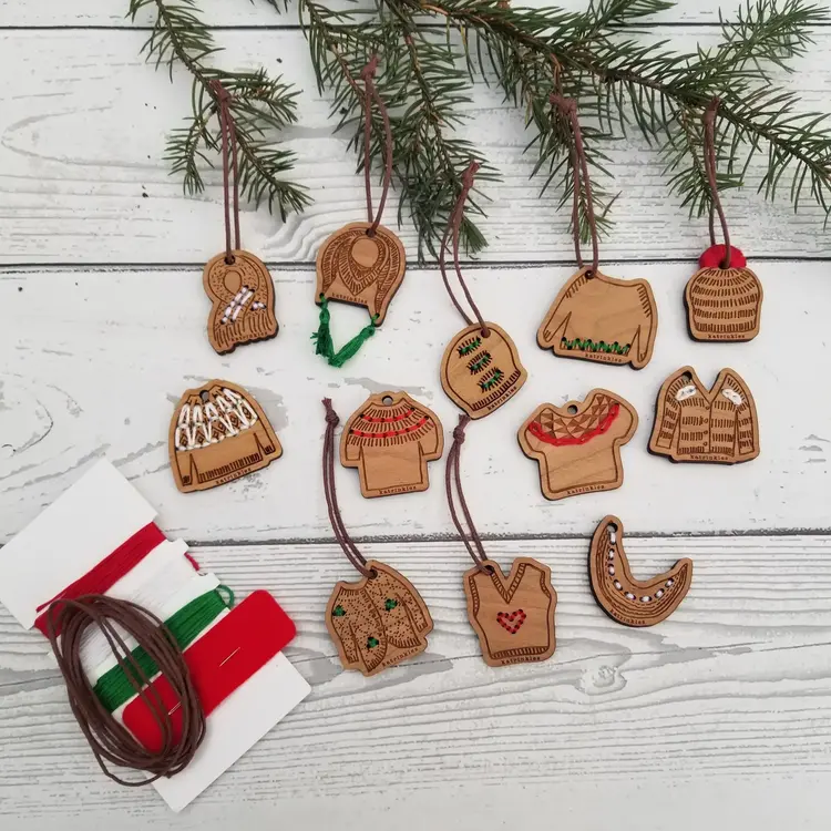 Katrinkles 12 Days of Stitchable Ornaments Kit