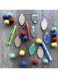 Woodsy Craft Co. Retro Lights DIY Craft Kit