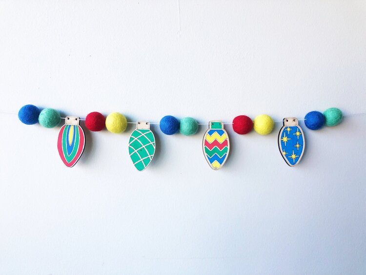 Woodsy Craft Co. Retro Lights DIY Craft Kit