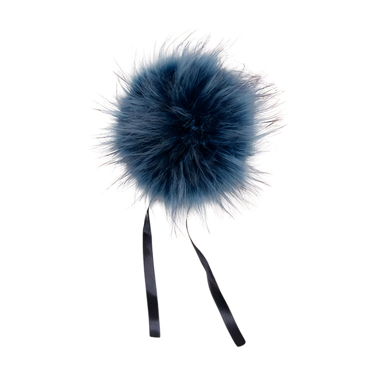 Ikigai Fiber Faux Fur Pom Pom (Denim)