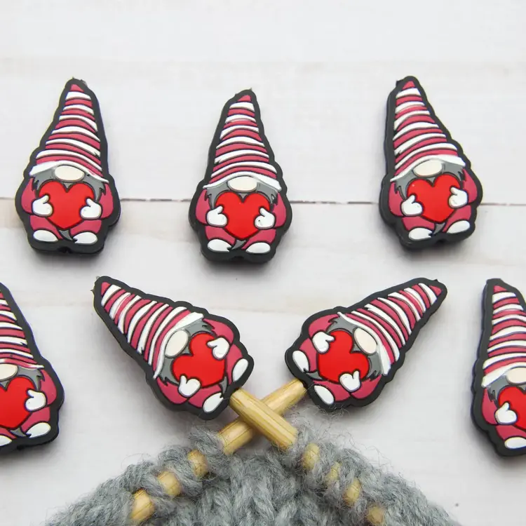 Fox & Pine Stitches Heart Hugging Gnome Stitch Stoppers