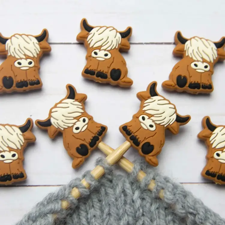 Fox & Pine Stitches Highland Cow Stitch Stoppers