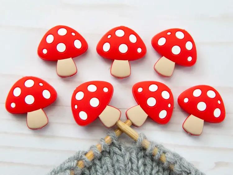 Fox & Pine Stitches Mushroom Stitch Stoppers