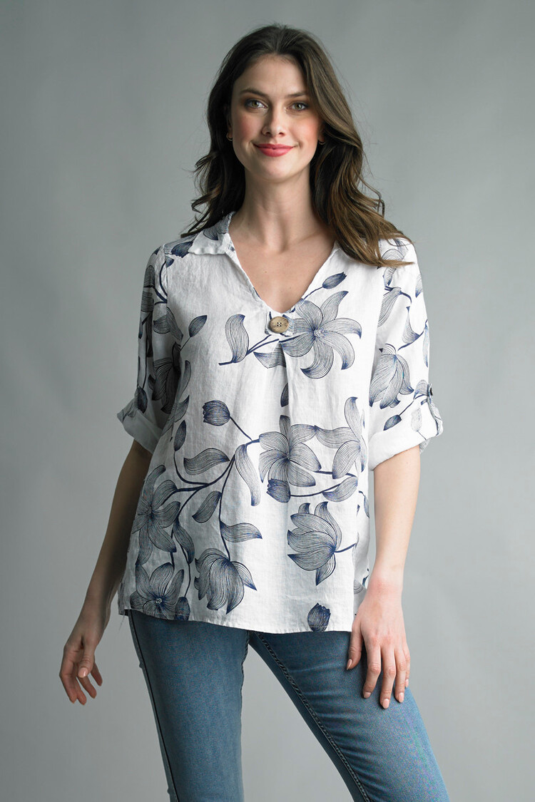 Tempo Paris Floral Printed Tunic