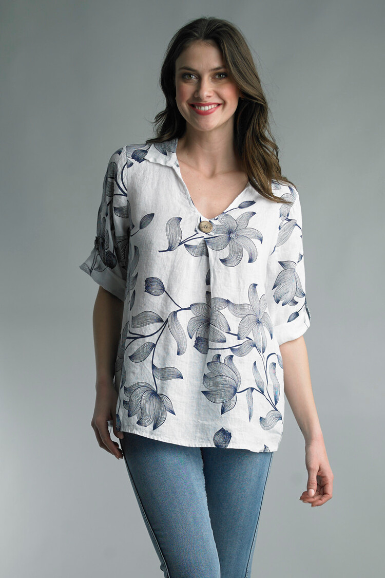 Tempo Paris Floral Printed Tunic