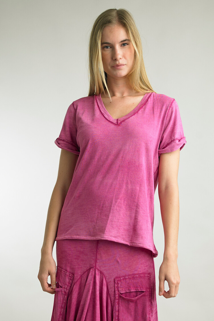 Tempo Paris Basic Tee (Magenta)