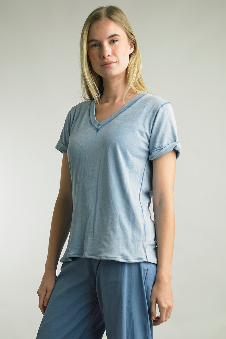 Tempo Paris Basic Tee (Denim)