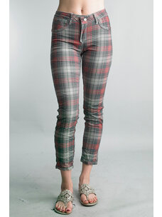 Tempo Paris Plaid Reversible Pants (Gray)