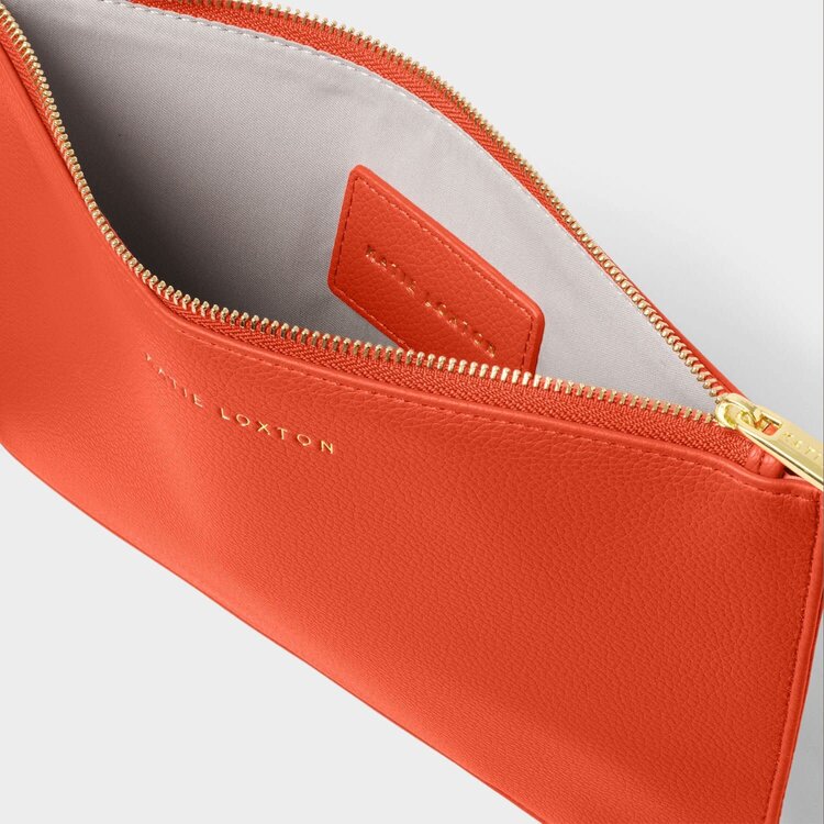 Katie Loxton Hallie Wristlet Pouch (Deep Orange)