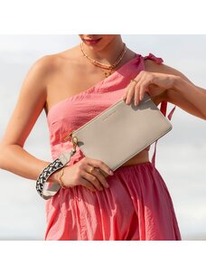 Katie Loxton Hallie Wristlet Pouch (Light Taupe)