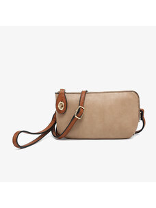 Jen & Co. Kendall Crossbody (Tan/Brown)