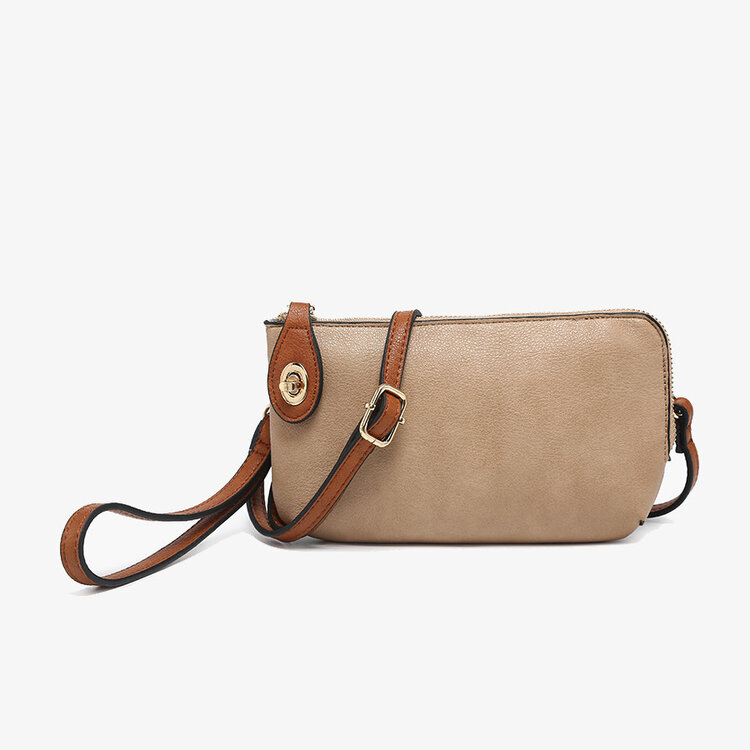 Jen & Co. Kendall Crossbody (Tan/Brown)