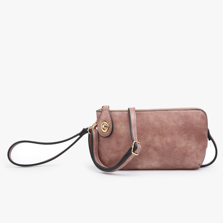Jen & Co. Kendall Crossbody (Dark Rose)