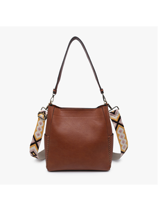 Jen & Co. Penny Bucket Bag (Brown)