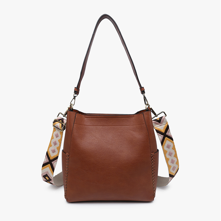 Jen & Co. Penny Bucket Bag (Brown)