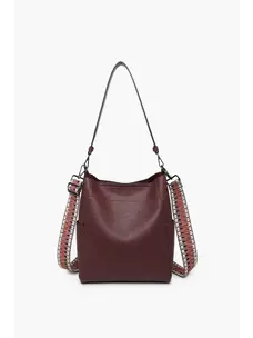 Jen & Co. Penny Bucket Bag (Wine)