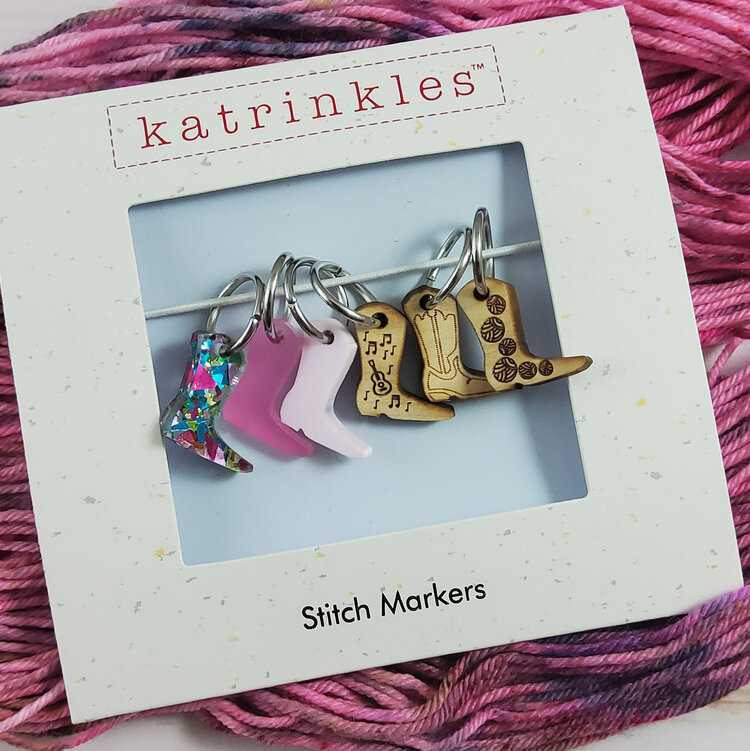 Katrinkles Cowboy Boot Stitch Markers