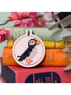 The Crafty Kit Company 'I Puffin Love You' Mini Matchbox Cross Stitch Kit