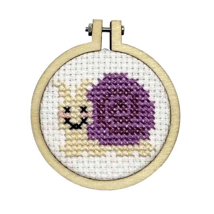 The Crafty Kit Company 'Let's Shellebrate!' Mini Matchbox Cross Stitch Kit