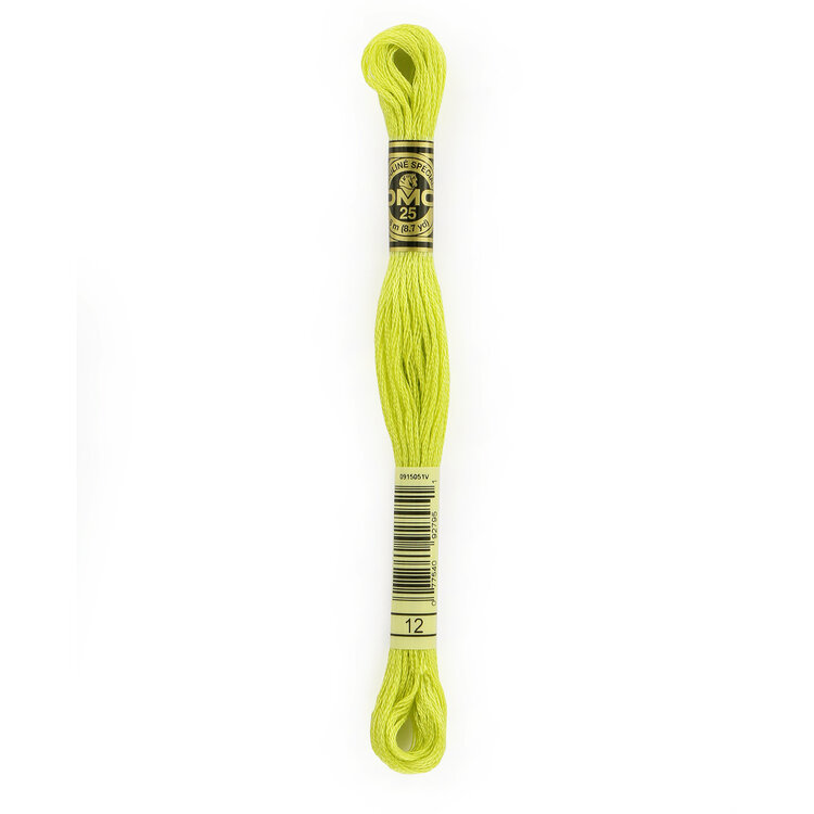 DMC Embroidery Floss 12 (Citrus Yellow)