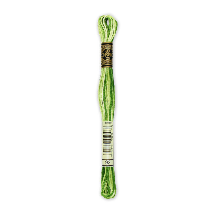 DMC Embroidery Floss 92 (Foliage Green Ombre)