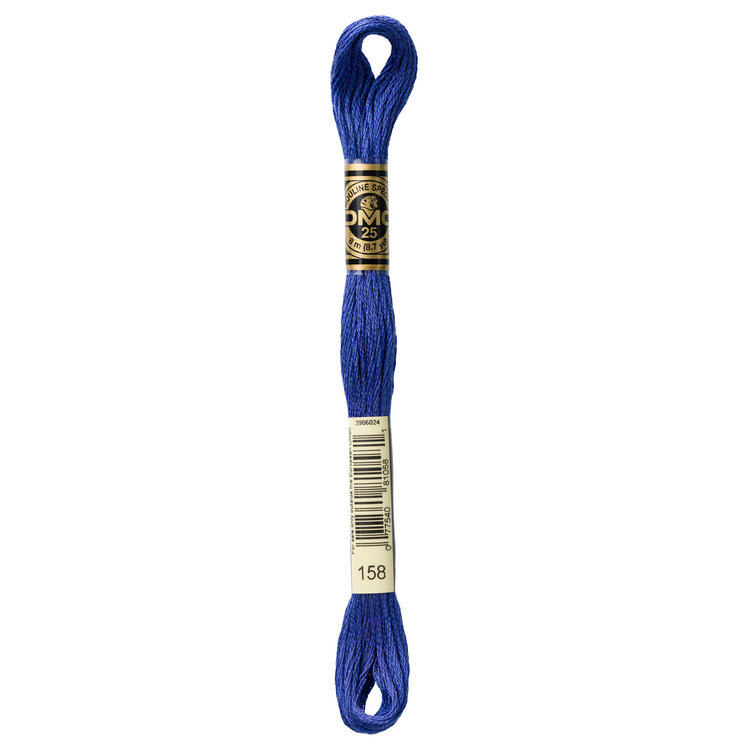 DMC Embroidery Floss 158 (Ultramarine Blue)