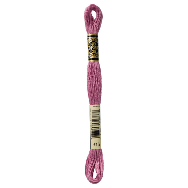 DMC Embroidery Floss 316 (Metallic Heather)