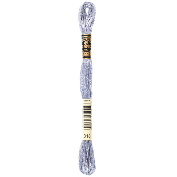 DMC Embroidery Floss 318 (Granite Grey)