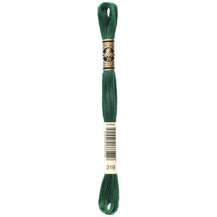 DMC Embroidery Floss 319 (Shaded Green)
