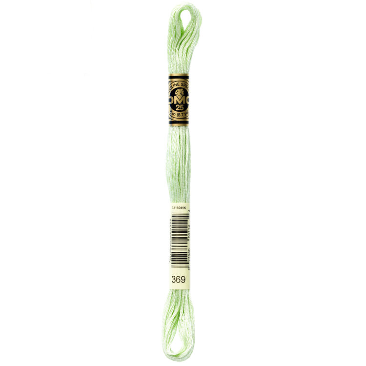 DMC Embroidery Floss 369 (Bamboo Shoot Green)