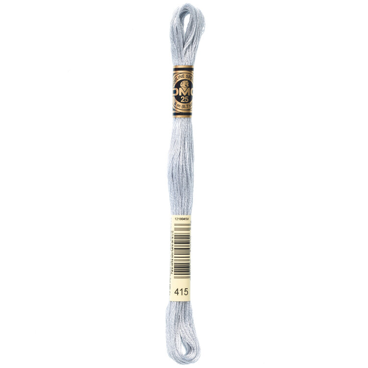 DMC Embroidery Floss 415 (Metallic Chrome)