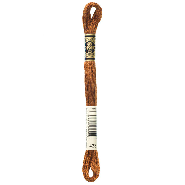 DMC Embroidery Floss 433 (Chocolate)