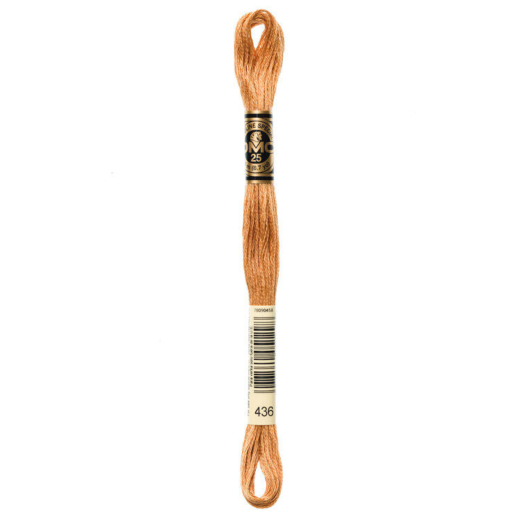 DMC Embroidery Floss 436 (Metallic Teddy)