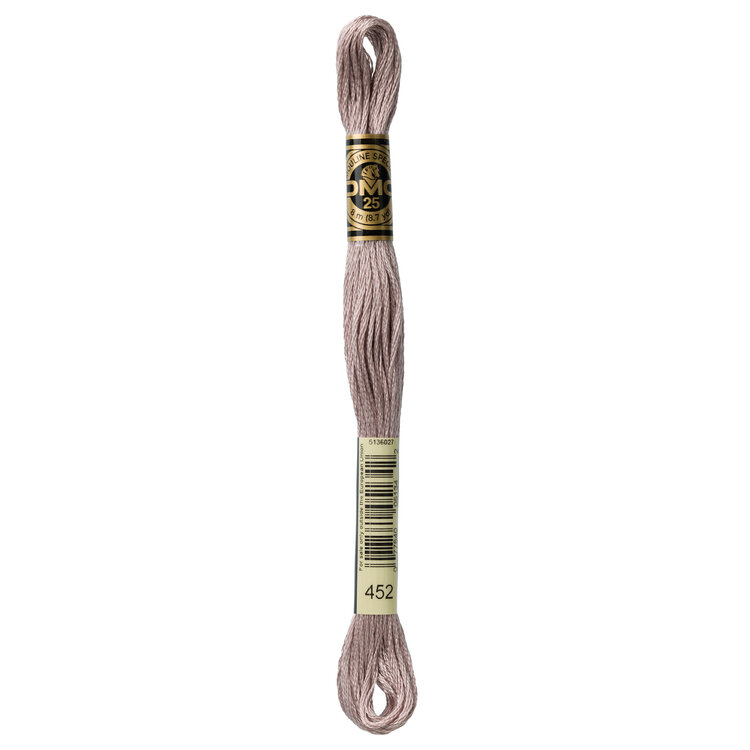 DMC Embroidery Floss 452 (Pigeon Gray)