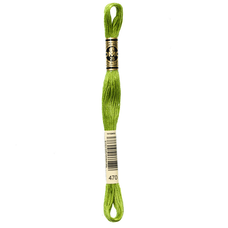 DMC Embroidery Floss 470 (Olive Green)