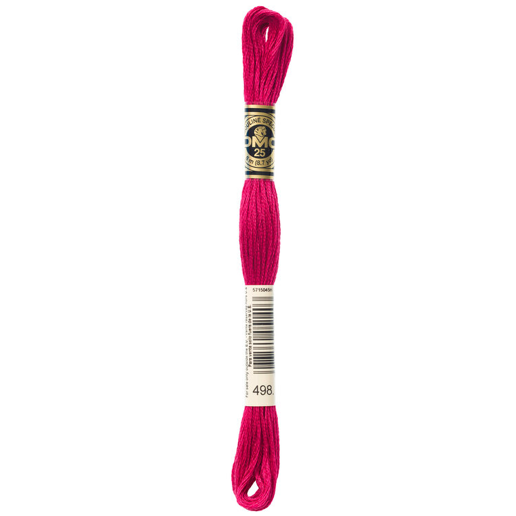 DMC Embroidery Floss 498 (Red Kiss)