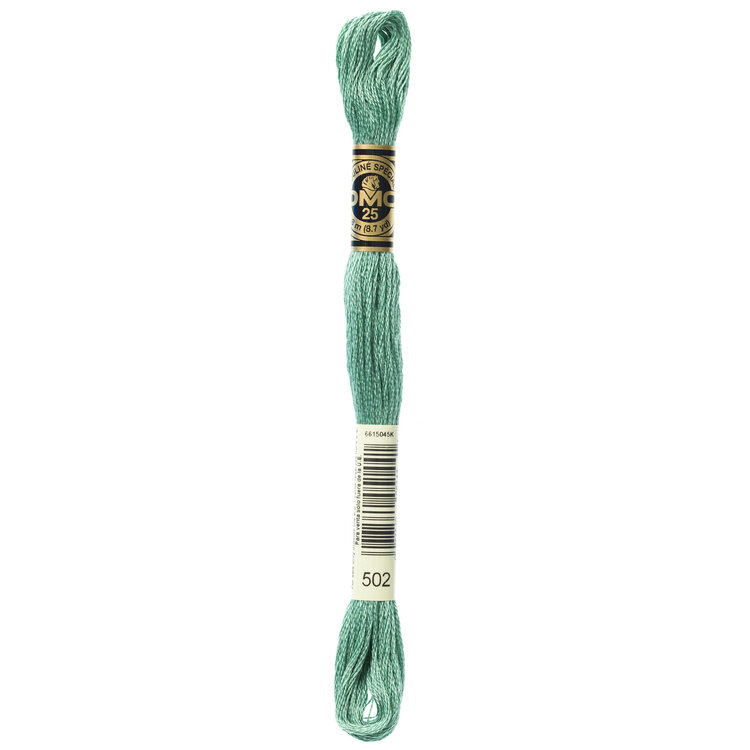 DMC Embroidery Floss 502 (Almond Leaf)