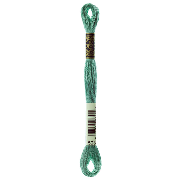 DMC Embroidery Floss 503 (Thyme Green)
