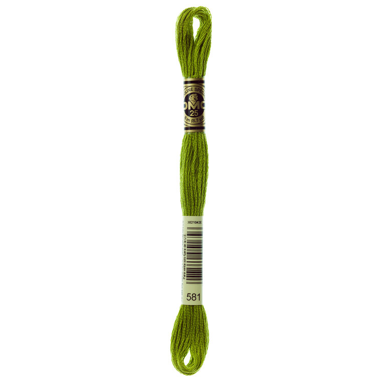 DMC Embroidery Floss 581 (Grasshopper)