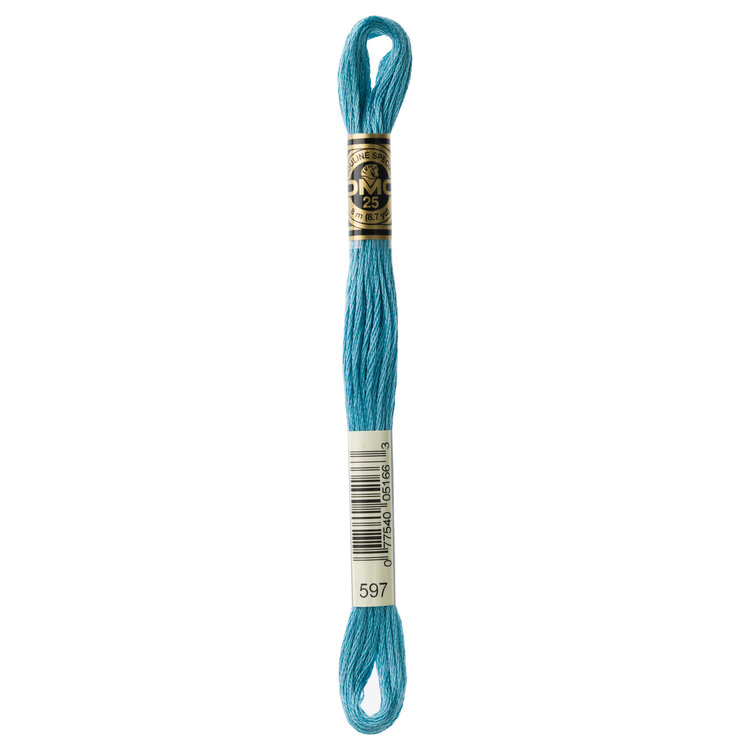 DMC Embroidery Floss 597 (Pack Ice Blue)