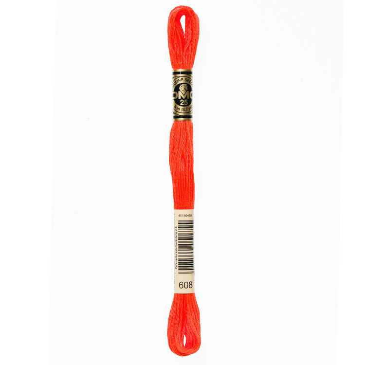 DMC Embroidery Floss 608 (Poppy)