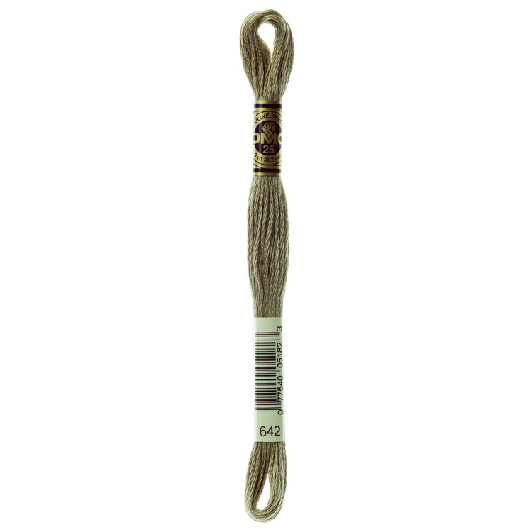 DMC Embroidery Floss 642 (Umbra Grey)
