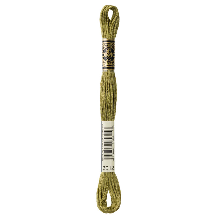 DMC Embroidery Floss 3012 (Dried Moss)